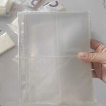 Acrylic Water Wave Transparent A5 Crystal Card Album 3-Inch 4-Grid Small Card Storage Album Loose-Leaf Notebook, Can Hold Friend Photos, Idol Polaroids, Collectibles - Multicolor - View 7