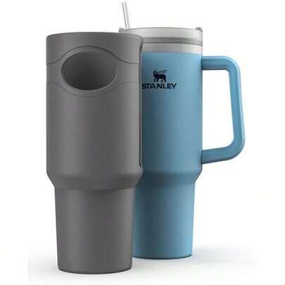 ENCASED - Bota protectora de silicona para vaso de enfriamiento de 40 onzas con asa, funda de cuerpo completo