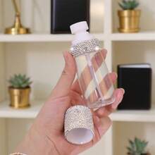 Luxury Rhinestone Travel Spray Bottle - Ultra Fine Mist, Portable, Refillable, Suitable For Perfume, Toner And Essential Oils - White - View 5