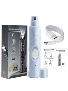 Rechargeable Pet Nail Grinder With LED Light And 2-Speed Silent Operation - Painless Grinding System, Suitable For Large Dog Nail Trimming. - Multicolor - View 10