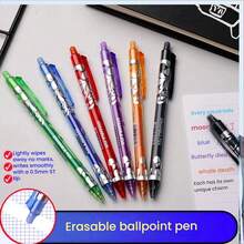 6 buc/set pixuri retractabile cu model ceramic, 0,5 mm culori mixte, uscare rapidă, rechizite de birou și școală, cadou pentru întoarcerea la școală