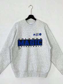 Hoodies For WomenBasic Cotton Vacation T-Shirt Vintage 90s New York Knicks Shirt, Crewneck New York Knicks Sweatshirt, Retro Hoodie For Women And Men Unisex Basic Layering T-ShirtLoose And Comfortableed Hardy Clothes Tops - 灰色 9 - 查看 10
