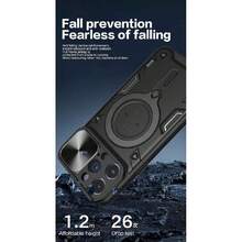 Funda para iPhone 14 Pro MAX Capa Case [Não para carregamento sem fios] - con Protector de Pantalla y Soporte de teléfono Incorporado - Negro,37517414 - Café - Ver 6