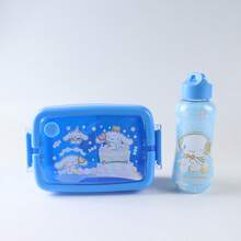 Sanrio 2pcs Hello Kitty Licensed Melody & Cinnamoroll Large Capacity Cartoon Lunch Box Set, Includes DIY Stickers, Cute Kuromi Microwave Bento Box - Adorable Meal Prep Containers