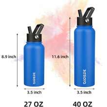 Insulated Water Bottles For Outdoor - 黑與白 - 查看 6