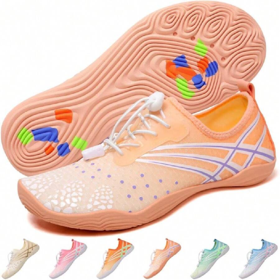 Zapatos de Agua, Zapatos de Agua de Mujer, Zapatos para Deporte Acuáticos con Orificios de Drenaje, Zapatillas de Deporte de Secado Rápido son Transpirables y Suaves, Bucear, Pescar, Surfear,37497398 - transparente - View 1