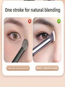 GECOMO Angled Flat Top Nose Contour Brush, Concealer Shading Brush, Long Handle Nose Shadow Blending Brush, Makeup Brush Wholesale