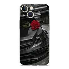 Étui transparent pratique compatible avec 15 14 13 12 11 Pro Max XS X XR 7 8 Plus. Étui transparent et antichoc. Voiture de sport bleue et rouge. Étui compatible avec 17, 17 Pro, 17 Pro Max - B7 - Voir 11