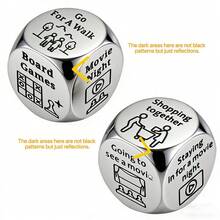 1 pieza Dados de decisión para accesorios de libros para amantes de los libros - Perfecto para parejas, aniversarios, bodas y regalos del Día de San Valentín - Construcción de acero resistente