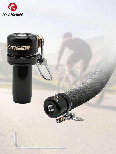 X-TIGER Copper Alloy Bicycle Bell, Road Bike Horn, Transparent Bicycle Bell, Handlebar Bicycle Bell, Suitable For 18-25mm Handlebars