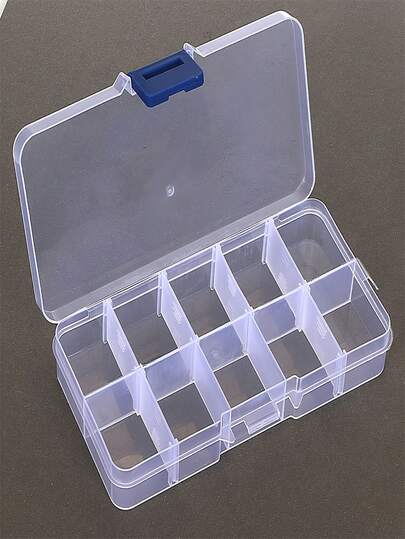 1/2pcs Flexible Transparent Plastic Storage Box | Small Storage Container, Desktop Display Box, Organizer Rack, Ideal For Organizing Pearls, Jewelry And Small Items | Modern Style, Desktop Mounting, Rectangular, Multi-Purpose