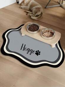 Customizable Quick-Drying Pet Feeding Mat, Personalized Waterproof Non-Slip Cat Bowl Mat With Pet Name, Splash-Proof Absorbent Paw Print Pattern Mat For Cats And Dogs, Pet Memorial Keepsake - Multicolor - View 7