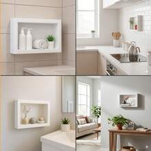 Bathroom Niche, Surface Mount, Shampoo Holder, 28x40 Cm, Shelf/Niche - 白色 - 查看 6