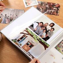 1本自粘相册，尺寸可选3x5、4x6、5x7、6x8、8x10英寸（27*24厘米），磁性剪贴簿相册，DIY，40页，亚麻封面，含DIY相册配件 - 彩色 - 查看 7