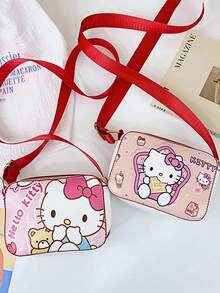 1 PC Sanrio Children's Bag Katy Cat Girls' Cross Body Bag Fashion Princess Bag Baby Cute Cartoon One Shoulder Handheld Girls' Bag - Multicolor - View 4
