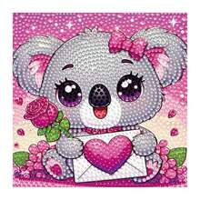 1 Set Diamond Painting Kit - Raccoon, Shiny Diamond Mosaic Art Kit, Handmade DIY Diamond Room Decor Painting, Kids Holiday Craft Supplies, Includes Canvas, Diamond Bags, Tools, Suitable For Home Wall Decor, Tabletop Decor, Kids Holiday Gift, And Friends Festival Gift - Multicolor - View 14