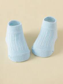 5 Pairs Baby/Toddler Solid Color Breathable Ankle Socks, Spring/Summer - Multicolor - View 4