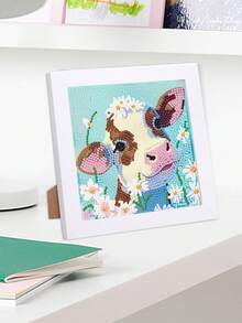 5D DIY Diamond Painting With Frame, Cute Capybara, Butterfly, Cow Diamond Art Kits, Mosaic Home Decor Wall Art, Gift For Friends On , Christmas, Valentine's Day, Halloween, Thanksgiving - 18*18 With Frame - View 4