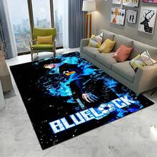 Blue Lock Football Anime Cartoon Carpet Rug For Home Living Room Bedroom Sofa Doormat Decor,  Play Area Rug Non-Slip Floor Mat - Style 8 - View 1