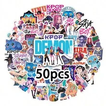 Mattel 5张KPOP女团女巫涂鸦贴纸，可用于剪贴簿、防水水瓶、笔记本等。 - 彩色 - 查看 5