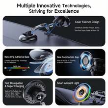 1pc New Stable Zinc Alloy Dual-Axis Magnetic Wireless Car Charger And Fast Charging Holder, Phone Navigation Mount - A - View 4