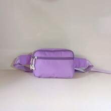 1pc Teenager Multi-Pocket Zipper Closure Solid Color Casual Crossbody Bag, Suitable For Ramadan Shopping And Daily Use - A - View 10