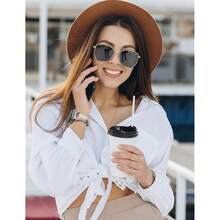 Minyee Leather Band Compatible With Samsung Galaxy Watch 8 40mm 44mm/ 8 Classic 46mm Bands, No Gap One-Click Slim Thin Dressy Leather Strap With C-Shape Metal Buckle Women, NOT For Other Models,Starlight/Silver - 星光/銀色 - 查看 6