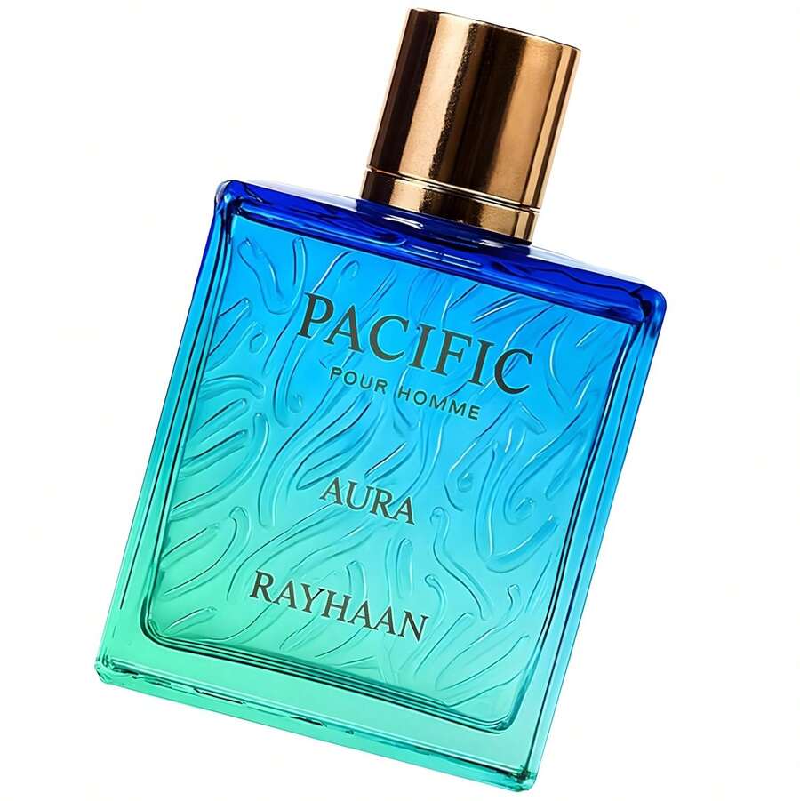 Rayhaan Pacific Aura - Citrus, Aromatic, Mint, Amber, Fresh - Eau De Parfum Spray For Men, 3.4 Ounce / 100 Ml Suitable For Dating, Parties And Business The Perfect Gift For Holiday - 清新香調 - 查看 1