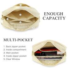 STEAMEDBUN Ita Bag Crossbody Small Ita Purse Pin Display Bag With Insert,White - 白色的 - 查看 5