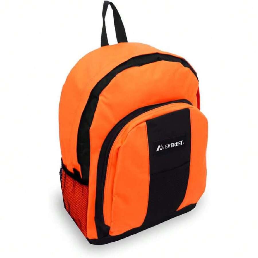 Everest Luggage Backpack With Front And Side Pockets,37535664 - Orange - View 1