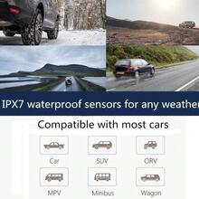 YAIUZGOO Sensor TPMS Sistem Pemantauan Tekanan Ban Mobil Tenaga Surya/USB LCD Digital Nirkabel Off Road 4x4 Aksesoris Mobil Universal, Aksesoris Mobil 300mAh - A - View 8