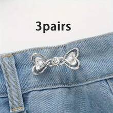 6件装女士裤子束腰带 - 牛仔裤腰部束紧夹和别针，收腰塑形，可调节腰夹 - 彩色 - 查看 14