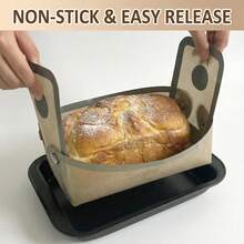 1pc Silicone Bread Loaf Pan, Bread Mat With Buttons To Prevent Overflow, For 9x5 Inch Bread Pans - Baking Liners, Nonstick & Reusable, Easy To Clean, High Temp Resistant - Multicolor - View 7