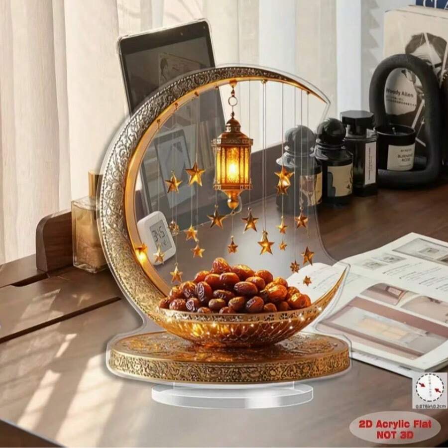 Đèn lồng trăng lưỡi liềm 2D bằng acrylic trang trí hình ngôi sao - Điểm nhấn vàng cho trang trí nhà bếp, nhà cửa trong các lễ hội, thích hợp cho các dịp lễ hội, thiết kế họa tiết ngôi sao, đồ trang trí hình mặt trăng, trưng bày ngày lễ, chế tác tinh xảo, hình phẳng 2D, trang trí bàn tiệc lễ hội, phụ kiện nhà cửa lễ hội, hình dạng hình học phẳng, thiết kế điểm nhấn vàng, chế tác acrylic tinh xảo, vật trang trí ngày lễ chi tiết, trang trí nhà cửa trong các dịp lễ hội. - Nhiều màu - Xem 1