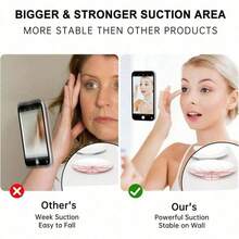 1 Giá đỡ điện thoại silicon hình bạch tuộc, giá đỡ điện thoại hai mặt có giác hút, phụ kiện điện thoại rảnh tay, giá đỡ chắc chắn để chụp ảnh tự sướng và quay video, tương thích với iPhone, điện thoại Android, quà tặng sinh nhật, gia đình, bạn bè, giá đỡ điện thoại, chân đế điện thoại tương thích với iPhone, điện thoại Android, quà tặng sinh nhật, gia đình, bạn bè, quà tặng sinh nhật, giá đỡ dính phòng tắm - Hồng - Xem 6