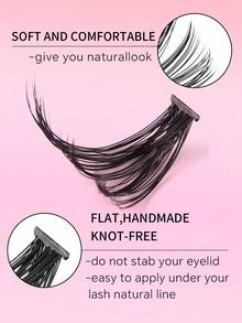 Kit de Extensão de Cílios DIY 800/640 (50D+60D+80D+100D) - Conjunto de Cílios de Grande Capacidade. Inclui Cílios Individuais (10-16mm), Cílios Curvados com Curvatura D, Conjunto de Cílios Curvados em Tamanho Mini para Viagem. Inclui Tufo de Cílios para Extensão DIY, Cílios Individuais e Cílios Postiços. - D - Ver 8