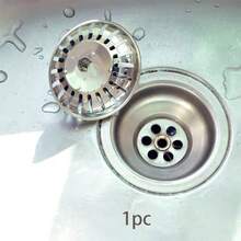 Stainless Steel Kitchen Sink Strainer And Stopper - Hair Catcher And Bathroom/Floor Drain Filter - Silver - View 9