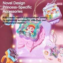 兔子魔法DIY G Gu卡片贴纸机套装，适合女孩 - 儿童手工剪贴簿贴纸，多功能魔法工艺玩具，创意艺术套装，适合4-10岁幼儿和女孩