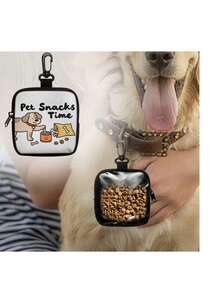 1pc Waterproof Pet Treat Bag, Pet Training Set With Hook And Zipper, Pet Poop Bag, Suitable For Puppy, Kitten, Key Chain, Coins, Cosmetics, Puppy, Pet Training And Walking - Multicolor - View 2