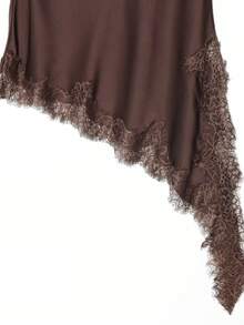 DEEKA 夏季新款女装时尚性感不对称蕾丝半身裙，欧美风格