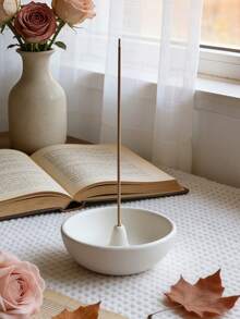 1个树脂香盘，香炉，手工香炉灰烬收集器，适用于冥想、瑜伽、SPA、办公室瑜伽和客厅 - 彩色 - 查看 4