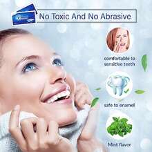 5D White Teeth Whitening Strips - 14 Treatment, Professional Strips For Stain Reduction - Mint Flavor - Strip - View 3