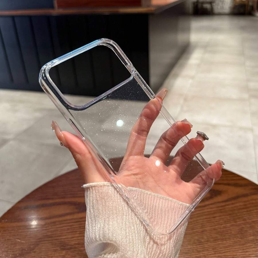 Ốp lưng điện thoại trong suốt, bóng bẩy, tương thích với iPhone 17 Pro Max/17 Pro/17/16 Pro Max/16/16 Pro/15 Pro Max/15 Pro/15/11/12/13/14 Pro Max/12 Pro/12 Pro Max/13 Pro/13 Pro Max/7 Plus/14 Pro/14 Pro Max, thiết kế mỏng nhẹ, tối giản, chống rơi vỡ.