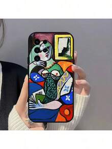 Coque de téléphone compatible avec Galaxy A54 A71 A72 A73 S22 S23 Ultra, en silicone souple noir, motif abstrait de Pablo Picasso. Coque compatible avec iPhone 17 Pro, 17 Pro Max, 17, 16 Pro - Z1 - Voir 1