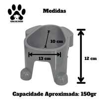 High Feeder For Dogs And Pets Feeder Or Waterer - Azul - Ver 5