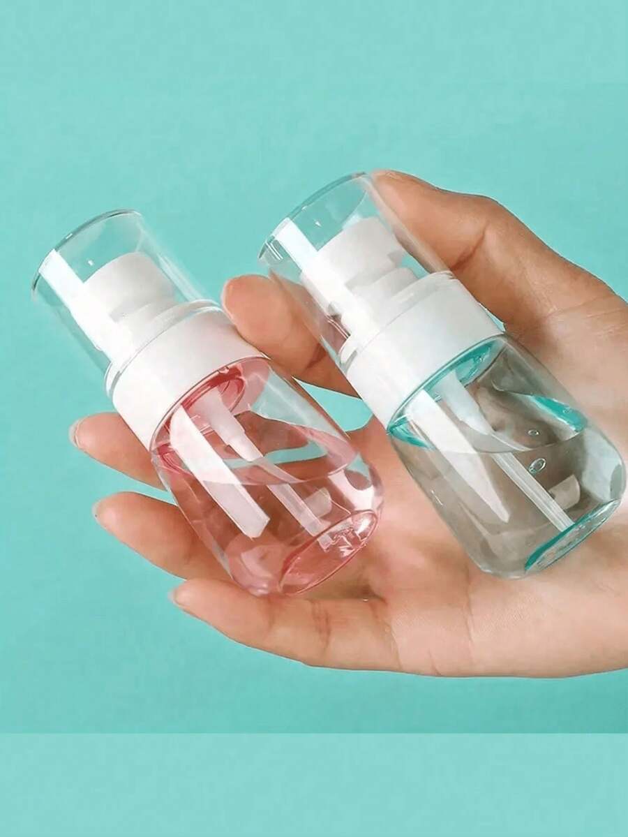 1/2 chai xịt đựng mỹ phẩm, dung tích 30ml/60ml/100ml, có thể tái sử dụng, tiện lợi khi đi du lịch, thích hợp đựng mỹ phẩm, nước hoa, kem chống nắng, kem dưỡng ẩm, dụng cụ làm tóc, sản phẩm chăm sóc tóc và phụ kiện. - Nhiều màu - Xem 1