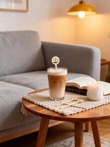 20pcs Coffee Wooden Stir Sticks With Coffee Pattern, Coffee Brewing Tools, Dessert Baking Small Spoons - Multicolor - View 5