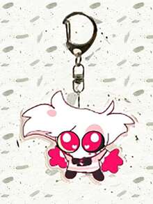 1pc Cartoon Acrylic Keychain, Cute Bag Charm, Anime Character Keyring, Car Key Chain, Backpack Pendant, Jewelry Accessory, Perfect For Daily Wear, Great Gift For Friends And Fans - Multicolor - View 2