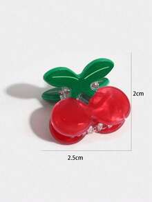 4pcs Christmas Red Berry & Green Holly Leaf Hair Clips, Unique Christmas Hair Clips, Leaf & Pom Pom Holiday Hair Accessories, Party & Festival Hair Decor - Multicolor - View 8