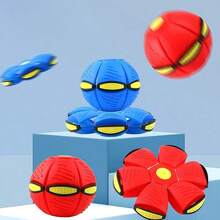 1 Set Pet Toy UFO, UFO Dog Toy, Suitable For Interactive Dogs, Cats, Soccer, Outdoor Games, Camping Games. This Dog Ball Is Suitable For Small, Medium And Large Dogs. It Is A Portable Creative Flying Disc Ball, Also A Walkable UFO Magic Ball. Suitable As Outdoor Sports Gift, Halloween Gift, Christmas Gift And Holiday Gift. - Multicolor - View 9
